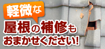 屋根のちょっとした補修もお任せ下さい