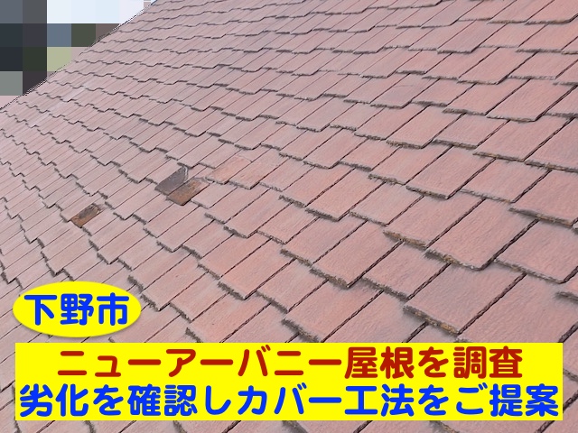 下野市　ニューアーバニー屋根を調査｜劣化を確認しカバー工法をご提案