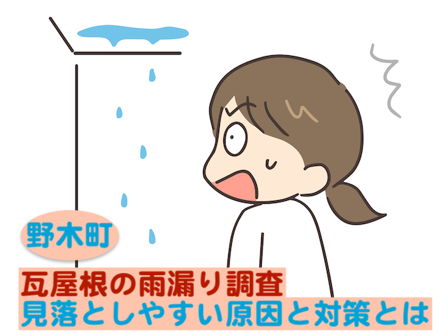 野木町　瓦屋根の雨漏り調査｜見落としやすい意外な原因と対策とは