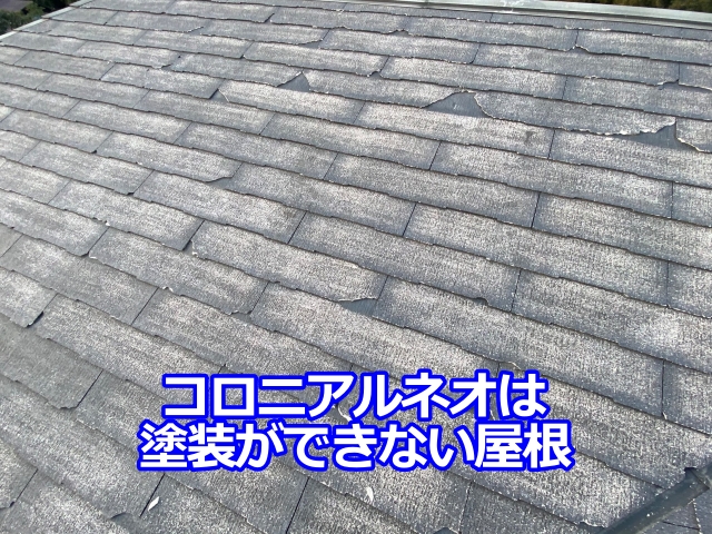 コロニアルネオは塗装ができない屋根です