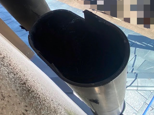 真岡市　雨樋詰まりの原因はＰマス　施工後の写真
