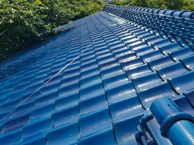 栃木市　瓦屋根葺き直し工事　施工前の写真