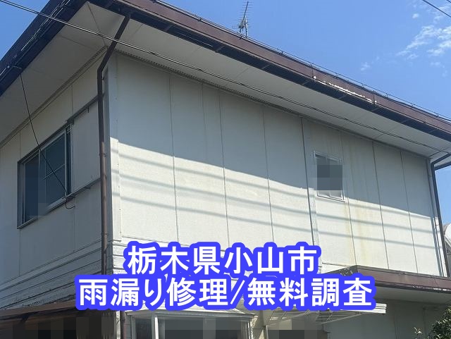 雨漏り修理のための無料調査を実施した小山市の住宅風景