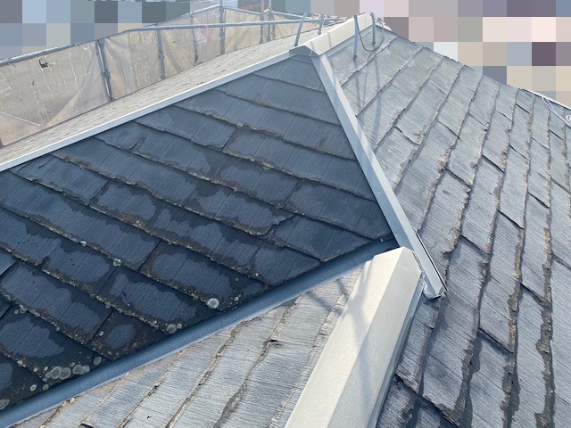 結城市　スーパーガルテクトで屋根カバー　施工前の写真