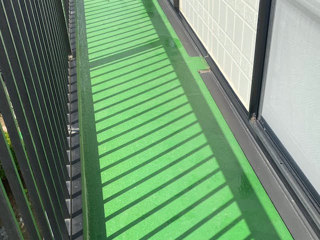 下野市　ベランダウレタン防水　施工前の写真