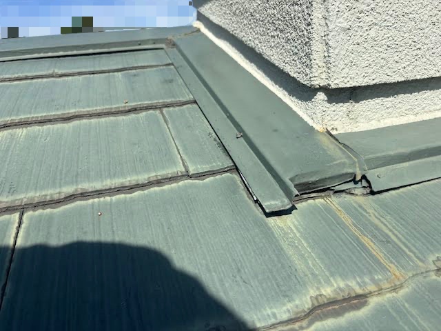 小山市　ナショナル住宅屋根カバー工事　施工前の写真