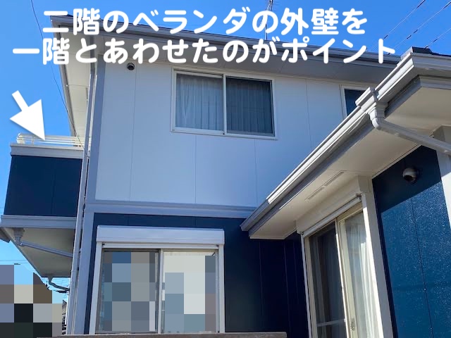 結城市　屋根工事にあわせて外壁塗装　外壁塗装後の写真