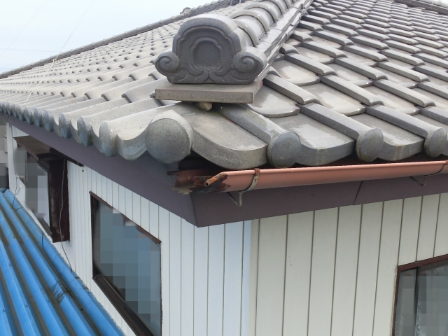 雨樋部分交換修理前