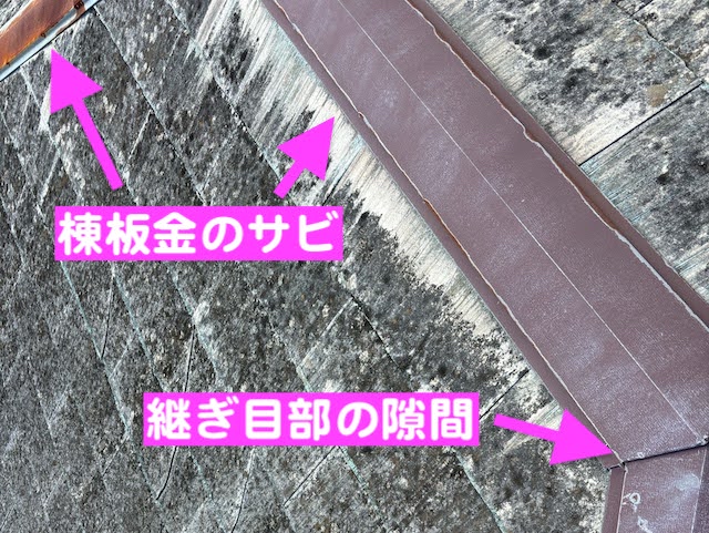小山市　中古住宅を購入して2カ月で雨漏り　雨水浸入の痕跡の写真