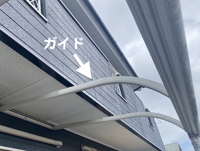 下野市　落雪で割れたテラス屋根の平板パネル交換　既存パネル撤去後の写真