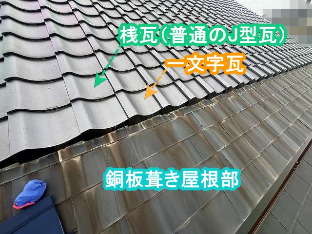 下野市の腰葺き屋根の屋根材仕様を画像で解説