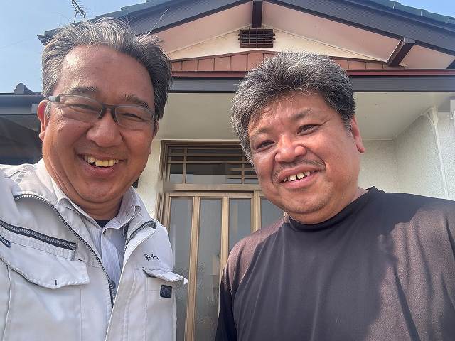 結城市　屋根葺き替え工事と破風板板金巻きを実施させて頂いたS様の声