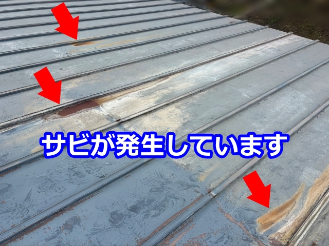サビが発生しています