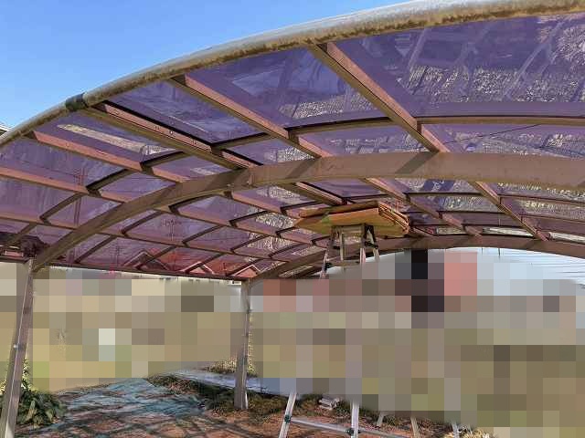 野木町でカーポートパネル交換完了後にいただいたお客様アンケート