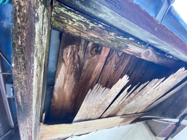 ルーフィング補修による部分的な屋根修理方法をご提案しました